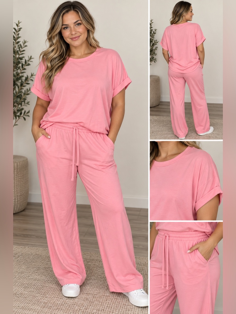 Everyday Cozy Women's Lounge Set - Pink